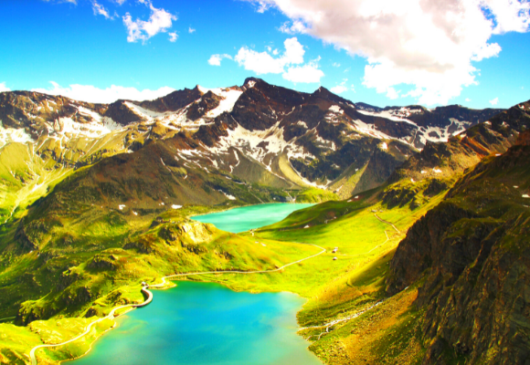 Panorama of Switzerland & Alps